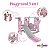 Playground Infantil 3 Em 1 Rosa Com Escorregador Balanço E Cesta De Basquete Importway Premium - Imagem 4