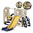 Playground 3 Em 1 Infantil Azul Com Escorregador, Balanço E Cesta De Basquete Importway Diversão Garantida - Imagem 1