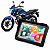 Multimídia para Moto Honda Fan 160 5 Polegadas com Carplay Android Auto Bluetooth Espelhamento Sem Fio À prova d’água - Imagem 1