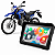 Multimídia Moto 5 Pol Yamaha Lander 250 2007 até 2026 Com Apple Carplay e Android Auto Bluetooth Sem Fio À Prova D’Água - Imagem 1