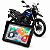 Multimídia Moto 5 Pol Yamaha Ténéré 250 2008 até 2020 Com Apple Carplay e Android Auto Bluetooth Sem Fio À Prova D’Água - Imagem 1