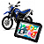 Multimídia Para Motos 5 Polegadas Yamaha XT 660R 2005 até 2018 Carplay e Android Auto Bluetooth Sem Fio À Prova D’água - Imagem 1