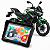 Multimídia Motos 5 Polegadas Mp5 Kawasaki Z400 2019 até 2026 Com Carplay e Android Auto Bluetooth Sem Fio À Prova D’água - Imagem 1