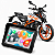 Multimídia Motos 5 Polegadas Mp5  KTM Duke 390 2015 até 2026 Com Carplay e Android Auto Bluetooth Sem Fio À Prova D’água - Imagem 1