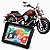 Multimídia Moto 5 Pol Mp5 Yamaha Midnight Star 950 2009 até 2016 Carplay e Android Auto Bluetooth Sem Fio À Prova D’água - Imagem 1