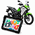 Multimídia Moto 5 Polegadas Mp5 Kawasaki Versys 300 2017 até 2026 Carplay Android Auto Bluetooth Sem Fio À Prova D’água - Imagem 1