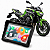 Multimídia Moto 5 Polegadas Mp5 Kawasaki Z900 2017 até 2026 Com Carplay e Android Auto Bluetooth Sem Fio À Prova D’água - Imagem 1