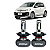 Par UltraLed H4 Efeito Xenon Titanium Potência Total 50W Plug&Play UP 1.0 Connect 170 TSI Flex 2019 até 2020 Shocklight - Imagem 1
