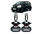 Par Ultra Led H4 Efeito Xenon UP Black Red White 2014 até 2015 Plug&Play Titanium Potência Total 50W 10000LM Shocklight - Imagem 1