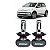 Par Lâmpadas H4 10000LM UP High Cross Speed 2014 até 2015 Plug&Play Titanium Potência Total 50W Efeito Xenon Shocklight - Imagem 1