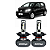 Par UltraLed H4 Super Branca 6000K UP Take Move 2014 até 2015 Titanium Plug&Play Potência Total 50W 10000LM Shocklight - Imagem 1