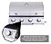 Churrasqueira Gás Embutir Inox 4 Queimadores Com Forno De Pizza Chapa E Defumador Gourmet - Imagem 7