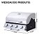 Churrasqueira Gás Embutir Inox 4 Queimadores Com Forno De Pizza Chapa E Defumador Gourmet - Imagem 2