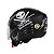 Capacete Moto X Open Up Mansão Maromba Preto Fosco Grafite c/Óculos Interno e Viseira Cristal Tamanho 56 Lançamento Fw3 - Imagem 4