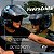 Capacete Moto X Open Up Mansão Maromba Preto Fosco Rosa e Azul c/Óculos Interno e Viseira Cristal Tam 58 Lançamento Fw3 - Imagem 9