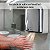 Secador De Mãos Automático Profissional Aço Inox 1650w 127v Com Sensor Ideal Para Banheiros Comerciais Importway - Imagem 3