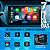 Kit Central Multimídia 7 Polegadas CarPlay Android Auto Bluetooth + Moldura Fiat Grand Siena 2021 - Imagem 2