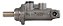 Cilindro Mestre Freio L 608 D L 708 E 1973 A 1990 Simples Ferro Fundido 22,22mm 2 Saídas M12x1 - Imagem 3