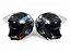 Capacete Moto X Open Up Mansão Maromba Preto Fosco Grafite / Rosa e Azul com Óculos Interno e Viseira Cristal 56 58 60 - Imagem 1
