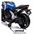Mini Moto Elétrica Infantil 12v Honda Nc750x Azul Luz Som Rodas Apoio Bateria Recarregável Inmetro - Imagem 6
