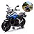 Mini Moto Elétrica Infantil 12v Honda Nc750x Azul Luz Som Rodas Apoio Bateria Recarregável Inmetro - Imagem 1