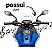 Mini Moto Elétrica Infantil 12v Honda Nc750x Azul Luz Som Rodas Apoio Bateria Recarregável Inmetro - Imagem 5