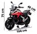 Mini Moto Elétrica Infantil 12v Honda Nc750x Vermelha Licenciada Luz Som Rodinhas Bateria Recarregável - Imagem 2