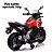 Mini Moto Elétrica Infantil 12v Honda Nc750x Vermelha Licenciada Luz Som Rodinhas Bateria Recarregável - Imagem 6