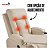 Poltrona Reclinável Massagem Aquecimento Mesa Lateral Porta Copos Pu Home Theater 8 Pontos Vibração - Imagem 8