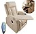 Poltrona Reclinável Massagem Aquecimento Mesa Lateral Porta Copos Pu Home Theater 8 Pontos Vibração - Imagem 1
