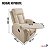 Poltrona Reclinável Massagem Aquecimento Mesa Lateral Porta Copos Pu Home Theater 8 Pontos Vibração - Imagem 2