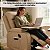 Poltrona Reclinável Massagem Aquecimento Mesa Lateral Porta Copos Pu Home Theater 8 Pontos Vibração - Imagem 3