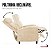 Poltrona Do Papai Reclinável Massagem Aquecimento Bege Pu Home Theater Encosto Reclinável Conforto - Imagem 6