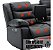 Sofá Poltrona Papai Preta Dupla Reclinável Massagem Aquecimento Bluetooth Usb Led Carregador Indução Home Theater - Imagem 3