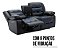 Sofá Poltrona Papai Preta Dupla Reclinável Massagem Aquecimento Bluetooth Usb Led Carregador Indução Home Theater - Imagem 6