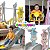 Playground Infantil Girafa 3 Em 1 Com Escorregador Balanço E Cesta Certificado Inmetro Importway Bege - Imagem 10