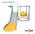 Playground Infantil Girafa 3 Em 1 Com Escorregador Balanço E Cesta Certificado Inmetro Importway Bege - Imagem 7