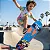 Skate Infantil 24 Polegadas Com Bolsa Para Transporte Shape Madeira Rodas 50mm Importway Azul - Imagem 3