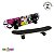 Skate Infantil 24 Polegadas Shape City Com Bolsa Para Transporte Shape Madeira Rodas 50mm Importway - Imagem 9