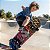 Skate Infantil 24 Polegadas Shape Radical Com Bolsa Para Transporte Shape Madeira Rodas 50mm Importway - Imagem 4