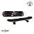 Skate Infantil 24 Polegadas Shape Skate Com Bolsa Para Transporte Shape Madeira Rodas 50mm Importway - Imagem 9