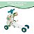 Andador Empurrador Infantil Triciclo Musical 5x1 Verde Com Som Mesa Interativa Patinete Importway - Imagem 6