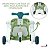 Andador Empurrador Infantil Triciclo Musical 5x1 Verde Com Som Mesa Interativa Patinete Importway - Imagem 4