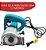 Serra Mármore Elétrica 1200w 12000rpm 127v Com Dois Discos Para Madeira Mármore Granito Concreto E Tijolo - Imagem 7