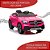 Carrinho Elétrico Infantil Mercedes Benz Glc Coupé Rosa Licenciado 12v Rosa Com Controle Remoto Rádio Fm Usb Mp3 - Imagem 7