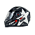 Capacete Para Moto GTX Star Fechado Com Óculos Solar Interno Casco ABS Preto Brilhante Grafite com Prata Tamanho 60 -FW3 - Imagem 1