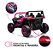 Quadriciclo Elétrico Infantil 24v 4x4 Rosa Com Controle Remoto Banco De Couro Rodas Eva E Som Mp5 Touch - Imagem 7