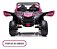 Quadriciclo Elétrico Infantil 24v 4x4 Rosa Com Controle Remoto Banco De Couro Rodas Eva E Som Mp5 Touch - Imagem 10