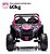 Quadriciclo Elétrico Infantil 24v 4x4 Rosa Com Controle Remoto Banco De Couro Rodas Eva E Som Mp5 Touch - Imagem 5