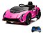 Mini Carro Elétrico Lamborghini Autentica 12v Rosa Licenciado Com Controle Remoto Bluetooth Rádio Fm E App - Imagem 1